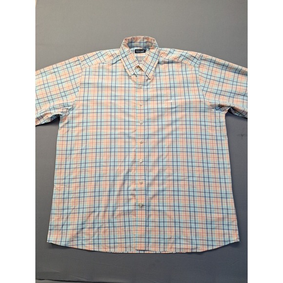 Southern Marsh Mens XL Pastel Plaid Cotton Long Sleeve Button Down Easter Preppy - Picture 5 of 10